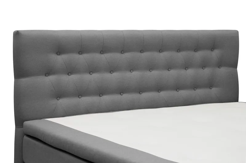 HVILA Classic Komplett Sängpaket 160x200 cm Kontinentalsäng med diamant sänggavel - Grå - Products - Möbler - Säng - Enkelsäng