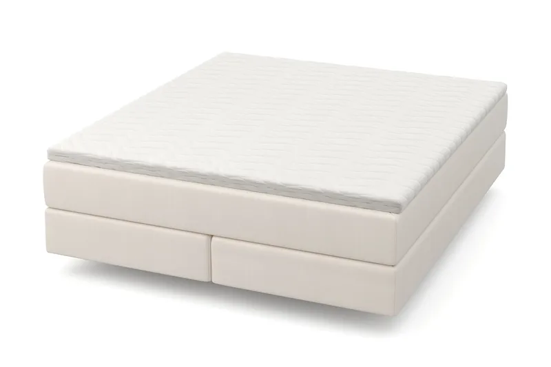 HVILA Premium Kontinentalsäng 180x200 cm med svävande effekt inkl. Bäddmadrass i Polyeterskum Mjuk/Medium med Tvättbar klädsel - Mjuk/Medium - Products - Möbler - Säng - Komplett sängpaket