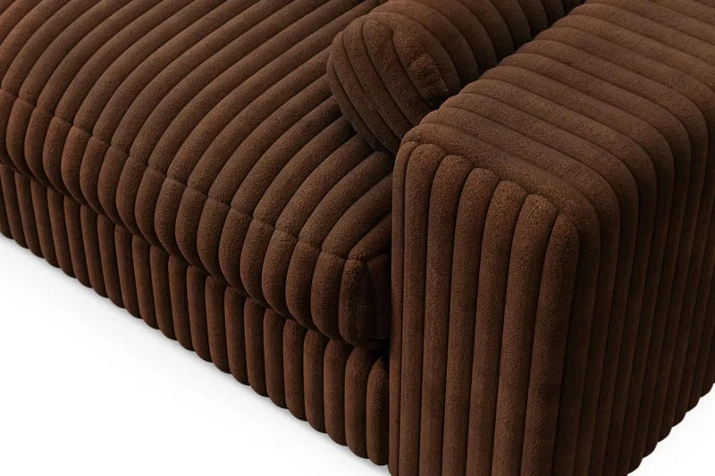 Arken Lyx 5-sits Vändbar L-formad Djup Divansoffa i Manchester - Mörkbrun - Products - Möbler - Soffa - Divansoffa & schäslongsoffa