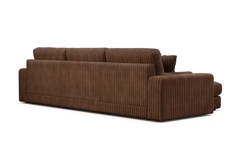 Arken Lyx 5-sits Vändbar L-formad Djup Divansoffa i Manchester - Mörkbrun - Products - Möbler - Soffa - Divansoffa & schäslongsoffa