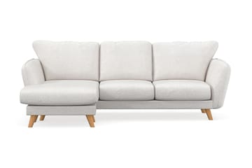 Trend Lyx 3-sits Vänstervänd L-formad Divansoffa i Bouclé