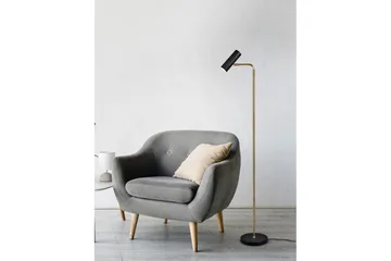 Marley Golvlampa GU10 mattmässing/ mattsvart - Mässing/Matt svart - Products - Belysning - Lampor & belysning inomhus - Golvlampa