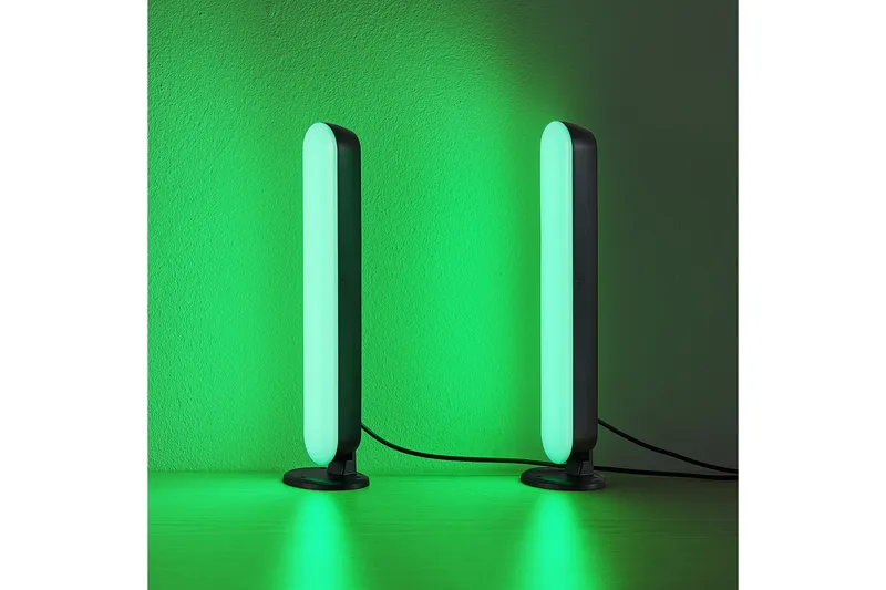Game LED Bordslampa 2-pack svart RGB - Svart - Products - Belysning - Lampor & belysning inomhus - Sovrumslampa - Sänglampa - Sängbordslampa