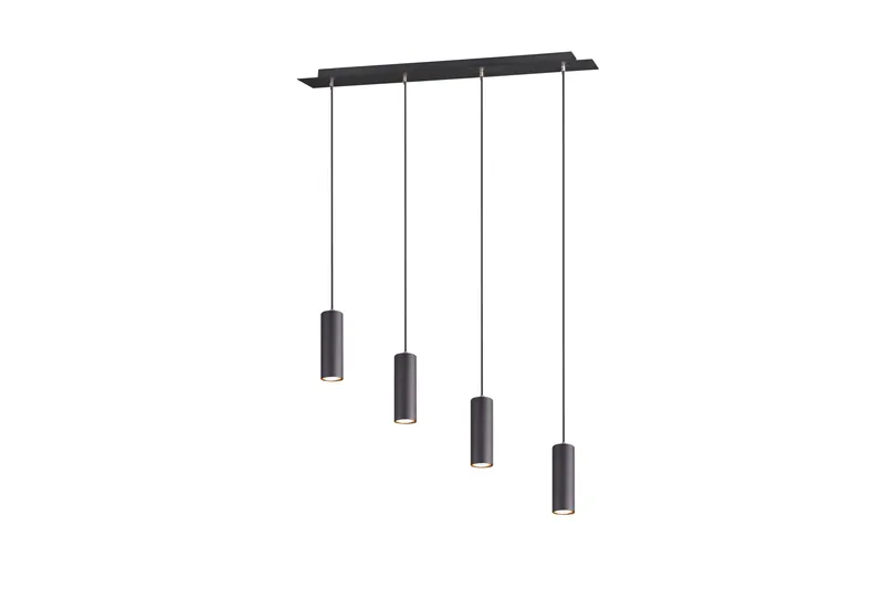 Marley Taklampa 4L GU10 mattsvart - Matt svart - Products - Belysning - Lampor & belysning inomhus - Taklampa & takbelysning - Kökslampa & taklampa kök