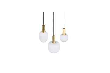 Pendel TRIO Diva 3-del, Mattmässing/vit - 3-del, Mattmässing/vit - Products - Belysning - Lampor & belysning inomhus - Taklampa & takbelysning - Kökslampa & taklampa kök