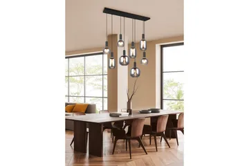 Pendel TRIO Diva 8-del, Mattsvart/kromad - 8-del, Mattsvart/kromad - Products - Belysning - Lampor & belysning inomhus - Taklampa & takbelysning - Kökslampa & taklampa kök