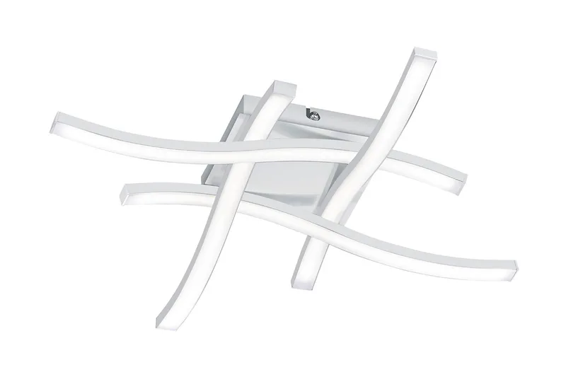 Route LED Plafond 4L mattvit, Matt vit