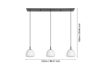 Takpendel Eglo Balmes Svart/Opalvit med 3 Lampor - Products - Belysning - Lampor & belysning inomhus - Taklampa & takbelysning - Pendellampa & hänglampa