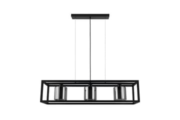 Takpendel Eglo Brisling Svart/Transparent Ram med 3 Lampor - Products - Belysning - Lampor & belysning inomhus - Taklampa & takbelysning - Pendellampa & hänglampa