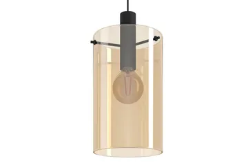 Takpendel Eglo Polverara Svart/Amber 1 Lampa - 1 Lampa - Products - Belysning - Lampor & belysning inomhus - Taklampa & takbelysning - Pendellampa & hänglampa