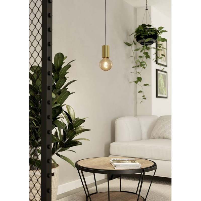 Takpendel Pozueta - Mässing-Borstad - Products - Belysning - Lampor & belysning inomhus - Taklampa & takbelysning - Pendellampa & hänglampa