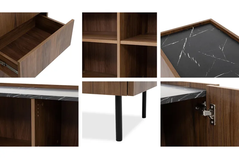 Akihito Byrå 160 cm - Brun - Products - Förvaring - Förvaringsmöbler - Byrå