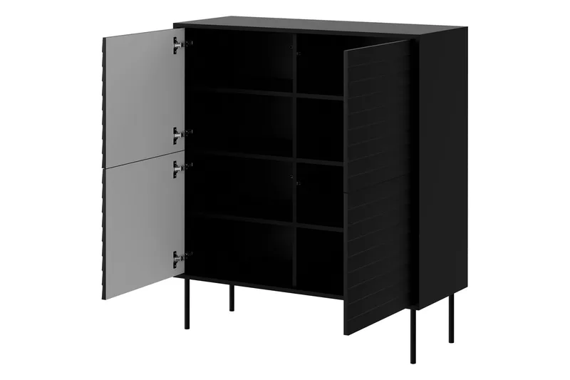 Belonger Möbelset För Vardagsrum - Svart/Valnöt - Products - Förvaring - Förvaringsmöbler - Möbelset för vardagsrum