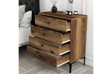 Ameias Byrå 76x90,7 cm Brun - Hanah Home - Products - Förvaring - Förvaringsmöbler - Byrå - Hallbyrå