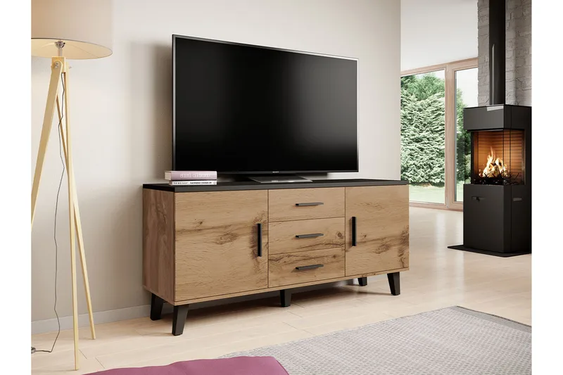 Kardos Byrå 45x150 cm - Natur/Svart - Products - Förvaring - Förvaringsmöbler - Byrå - Hallbyrå