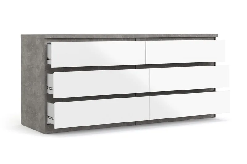 Salomns Byrå 50x154 cm - Vit|Grå - Products - Förvaring - Förvaringsmöbler - Byrå - Hallbyrå