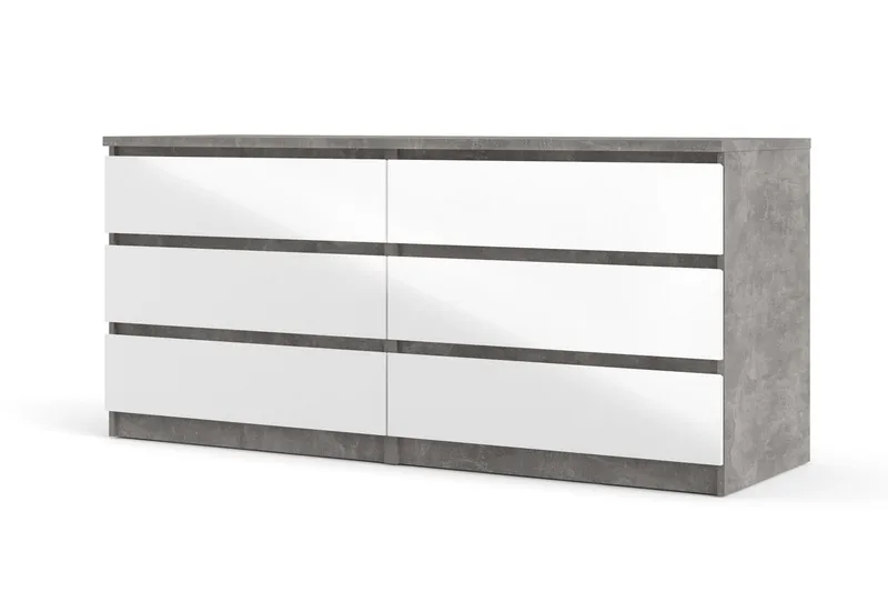 Salomns Byrå 50x154 cm - Vit|Grå - Products - Förvaring - Förvaringsmöbler - Byrå - Hallbyrå