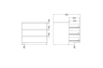 Salomns Byrå 77 cm - Svart - Products - Förvaring - Förvaringsmöbler - Byrå - Hallbyrå
