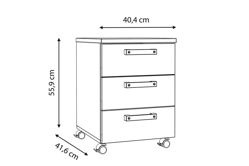 Torelles Hurts 60x41 cm - Brun/Grå - Products - Förvaring - Förvaringsmöbler - Byrå - Hurts