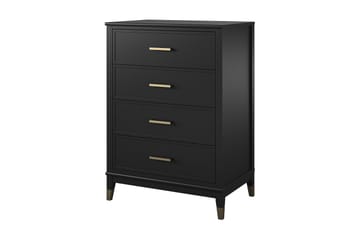 Westerleigh Byrå 76x50 cm Svart/Guld - CosmoLiving - Products - Förvaring - Förvaringsmöbler - Byrå - Hallbyrå