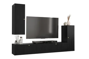 Dunvegan Möbelset För Vardagsrum Black - Products - Förvaring - Förvaringsmöbler - Möbelset för vardagsrum