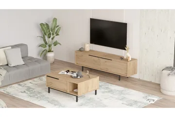 Erhan Möbelset För Vardagsrum - Ek - Products - Förvaring - Förvaringsmöbler - Möbelset för vardagsrum