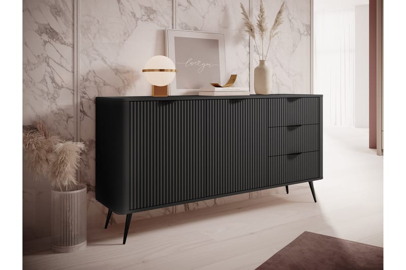 Forba Byrå 164 cm - Svart - Products - Förvaring - Förvaringsmöbler - Byrå