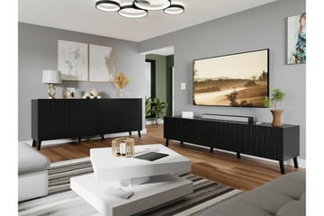 Kintore Möbelset För Vardagsrum Black - Products - Förvaring - Förvaringsmöbler - Möbelset för vardagsrum