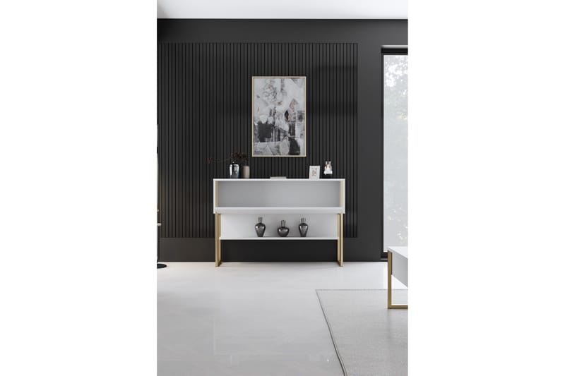 Luxe Byrå 120 cm - Guld/Vit - Products - Förvaring - Förvaringsmöbler - Byrå