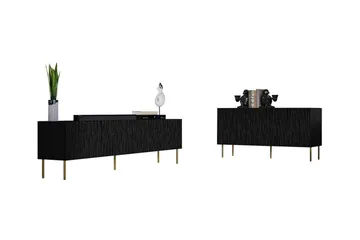 Strontian Möbelset För Vardagsrum Scandinavian Choice Black - Products - Förvaring - Förvaringsmöbler - Möbelset för vardagsrum