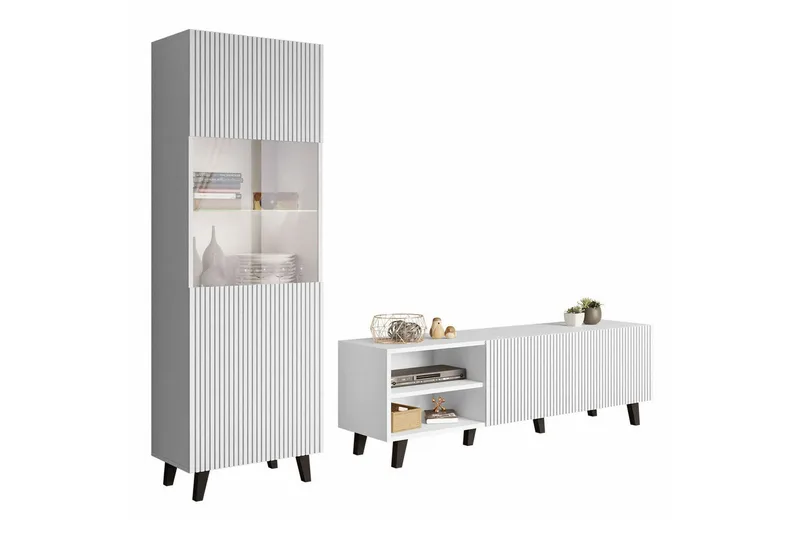 Strontian Möbelset För Vardagsrum Scandinavian Choice White