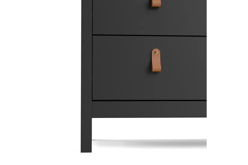 Vallvidera Byrå 5 Lådor 38x82 cm - Svart/Natur - Products - Förvaring - Förvaringsmöbler - Byrå