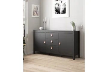 Vallvidera Sideboard 38x151 cm - Svart/Natur - Products - Förvaring - Förvaringsmöbler - Sideboard & skänk