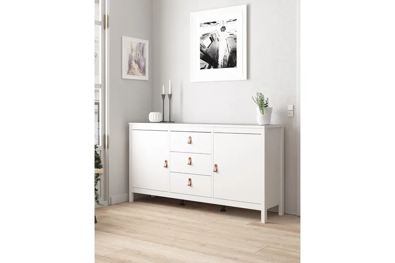 Vallvidera Sideboard 38x151 cm - Vit/Natur - Products - Förvaring - Förvaringsmöbler - Sideboard & skänk