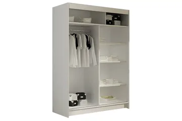 Estella Garderob 120 cm Skjutdörrar - Svart - Products - Förvaring - Garderober & garderobssystem - Garderobsskåp