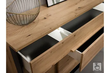 Quant Garderob 50x95 cm - Ek/Svart - Products - Förvaring - Garderober & garderobssystem - Garderobsskåp