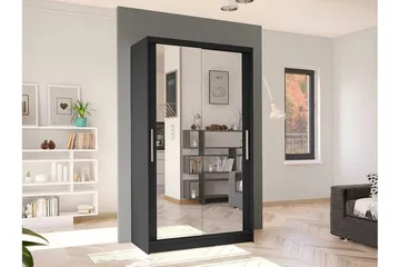 Glenmore Garderob m. Spegel Black - Products - Förvaring - Garderober & garderobssystem