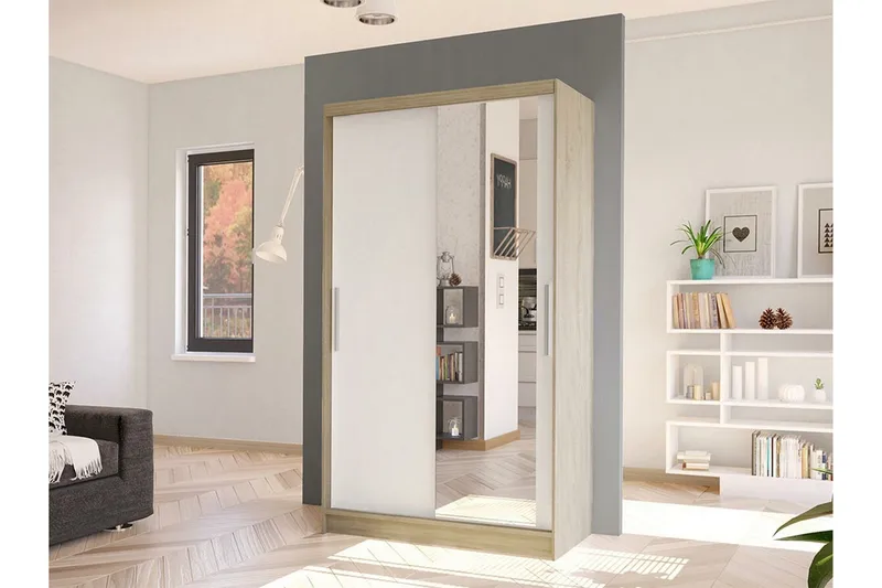 Glenmore Garderob m. Spegel White - Products - Förvaring - Garderober & garderobssystem