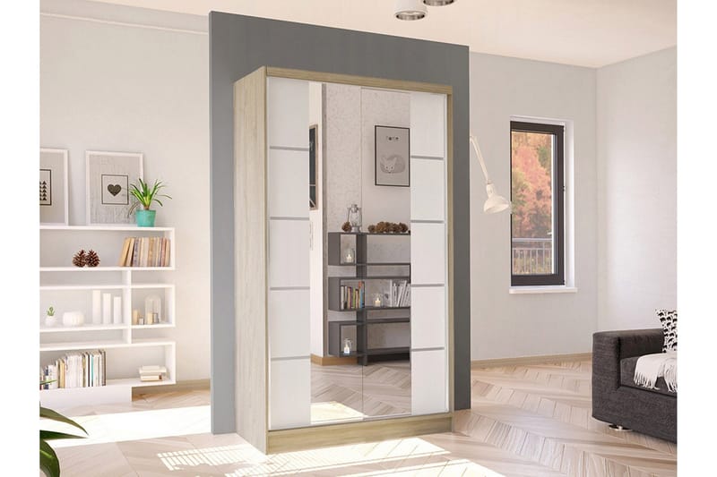 Glenmore Garderob m. Spegel White - Products - Förvaring - Garderober & garderobssystem