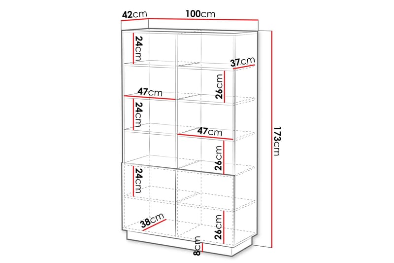 Torvalen Bokhylla 100 cm - Svart - Products - Förvaring - Hylla - Bokhylla