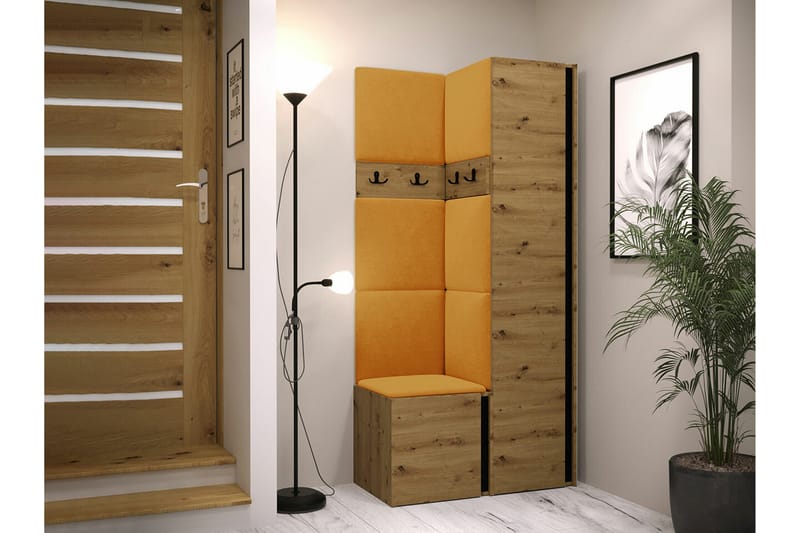 Dunvegan Highboard Brown/Yellow - Products - Förvaring - Skåp - Förvaringsskåp