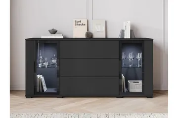 Gamal Skänk 150x40 cm, Brun/Vit