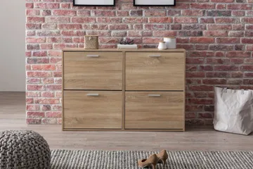 Metia Skoskåp 120x24 cm - Trä/natur - Products - Förvaring - Skåp - Förvaringsskåp