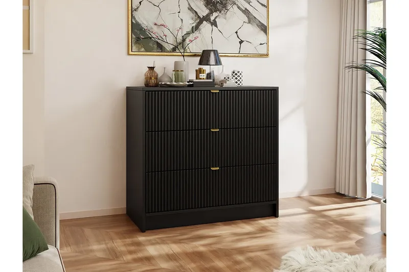 Novaj Highboard - Svart - Products - Förvaring - Skåp - Förvaringsskåp