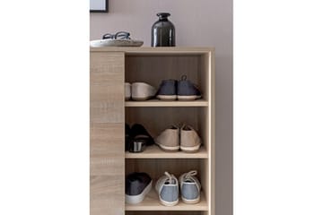 Skoskåp Wohnling melaminbelagd MDF, skjutdörrar, för 20 par Sonoma - Sonoma - Products - Förvaring - Skåp - Förvaringsskåp