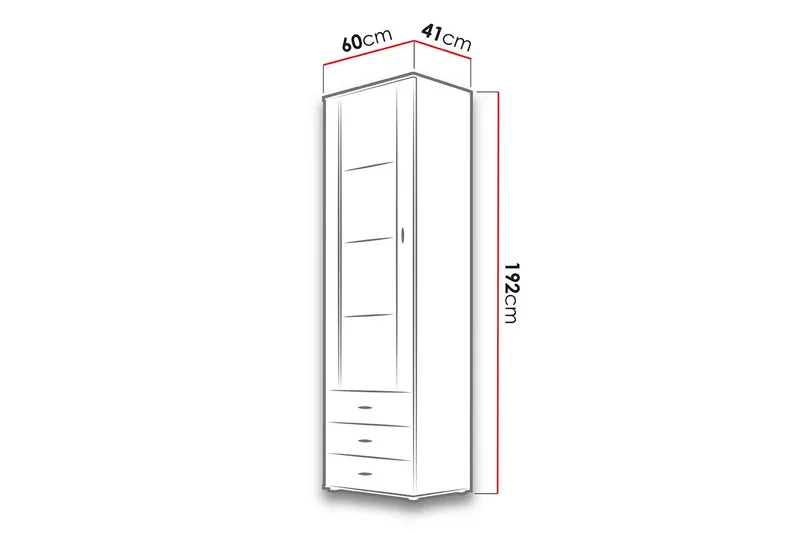 Soho Skåp 41x60 cm Black - Products - Förvaring - Skåp - Vitrinskåp