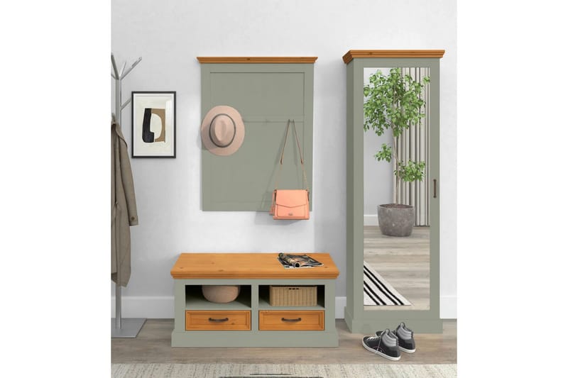 Selma Skobänk 100 cm - Grön - Products - Förvaring - Skoförvaring - Skobänk & skohylla med bänk