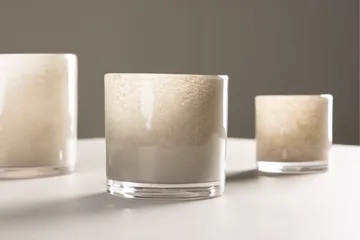 Glora Ljuslykta 10x10 cm - Beige - Products - Inredning - Ljus & dofter - Ljusstakar & ljuslyktor