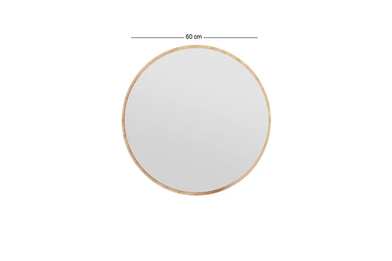 Buhem Spegel 60 cm Rund - Trä/Natur - Products - Inredning - Spegel - Hallspegel
