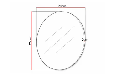 Staffin Vägghängd Spegel - Svart - Products - Inredning - Spegel - Hallspegel